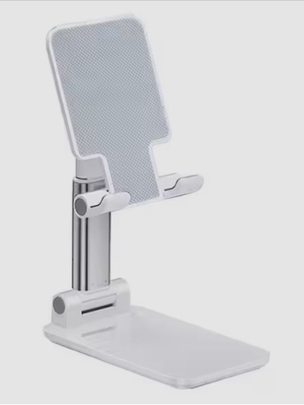 Adjustable White Folding Desktop Phone Stand